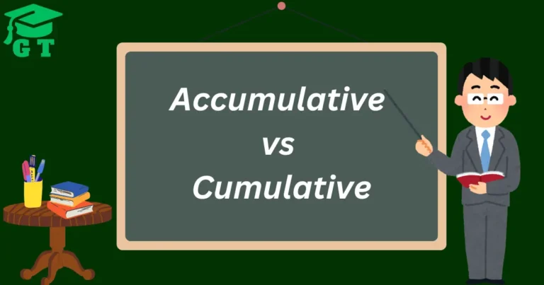 accumulative vs cumulative