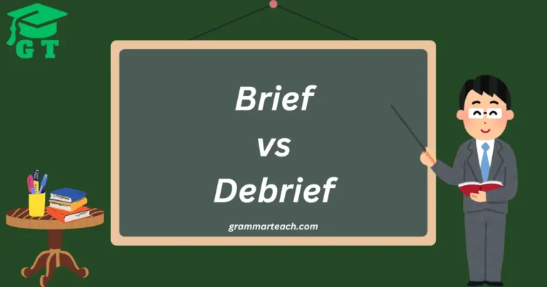 brief vs debrief