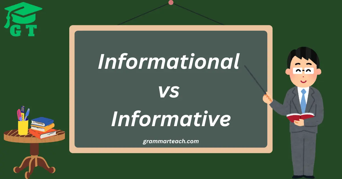 informational vs informative