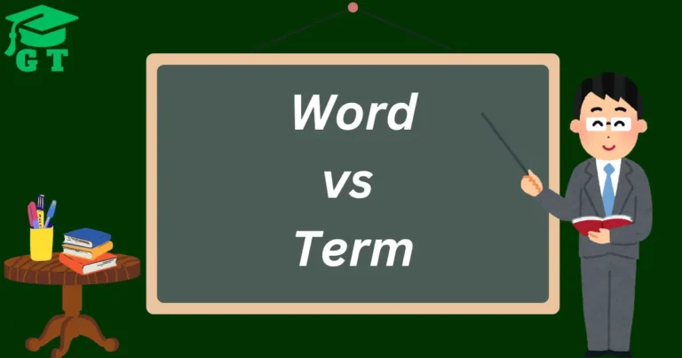 word vs term