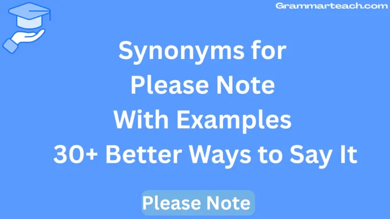 synonyms for please note