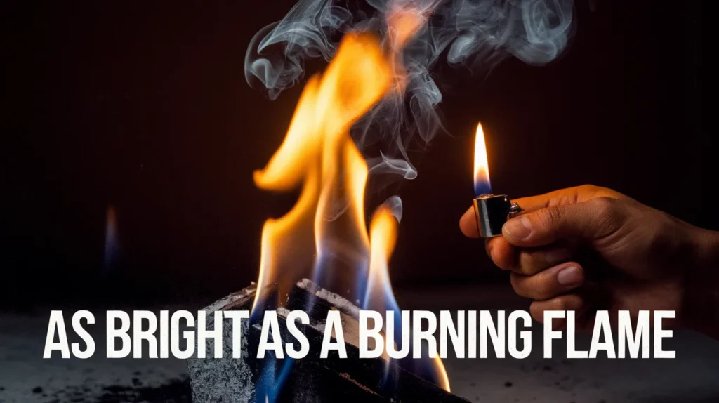 As Bright as a Burning Flame