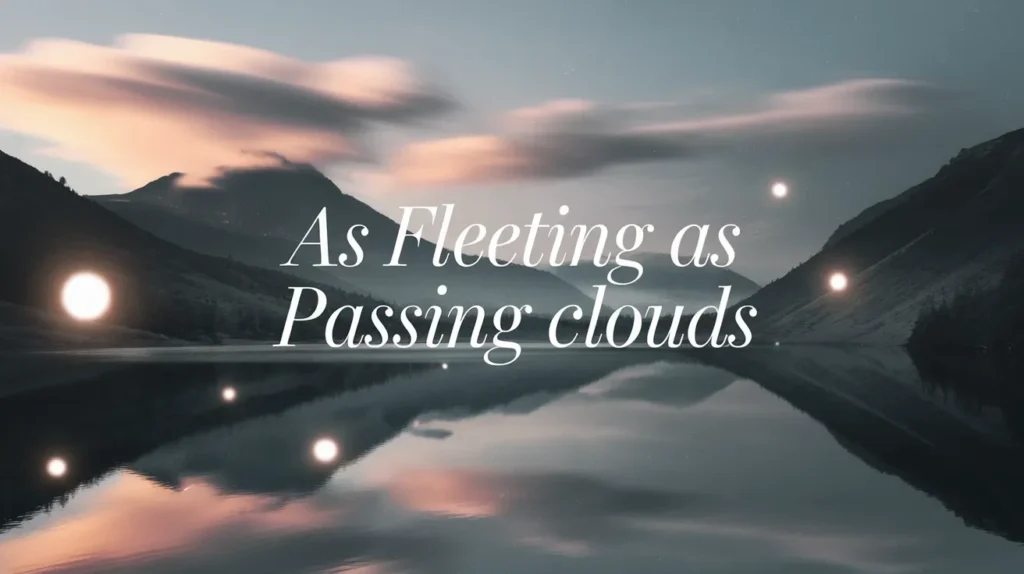 As Fleeting as Passing Clouds