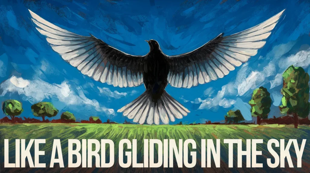 Like a Bird Gliding in the Sky