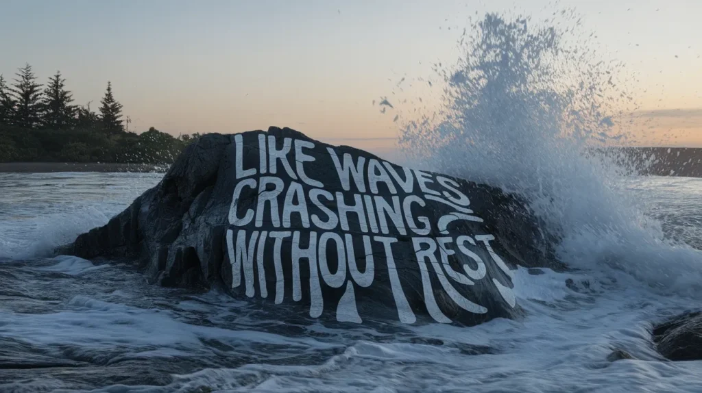 Like Waves Crashing Without Rest