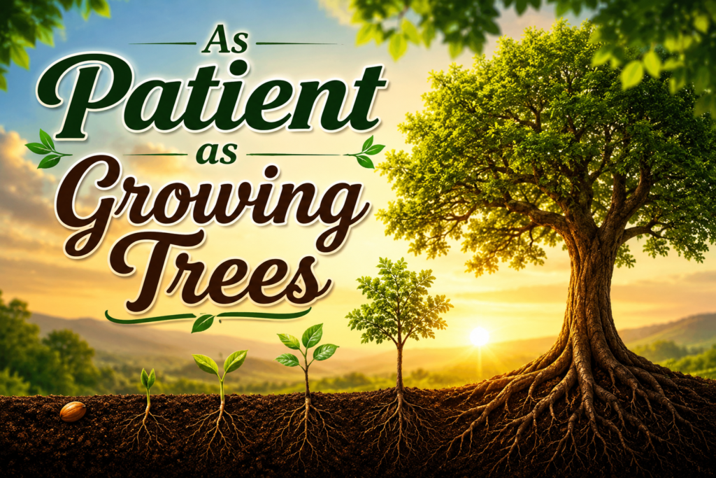 As Patient as Growing Trees