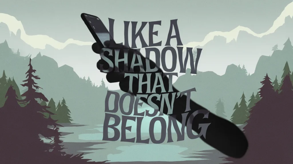 Like a shadow that doesn’t belong