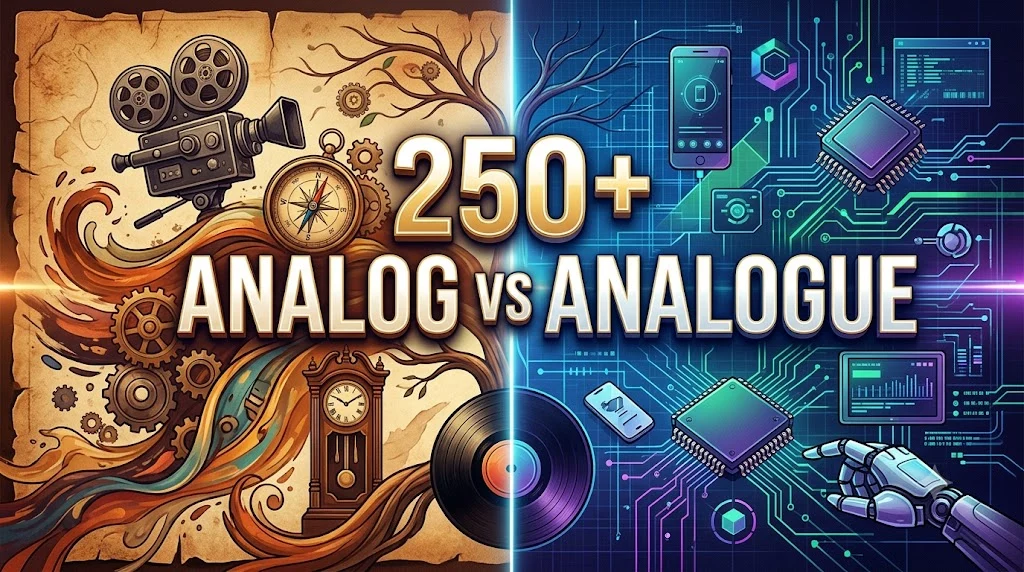 Analog vs Analogue