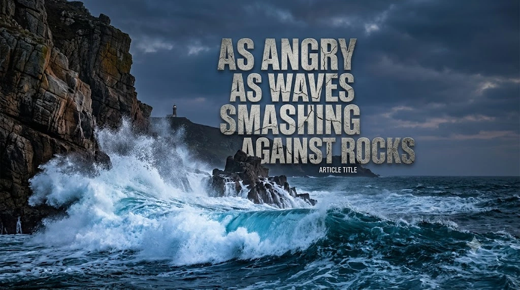 As Angry as Waves Smashing Against Rocks