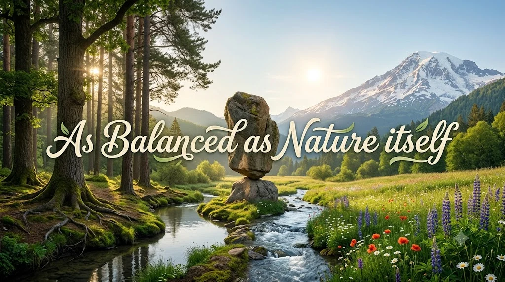 As balanced as nature itself