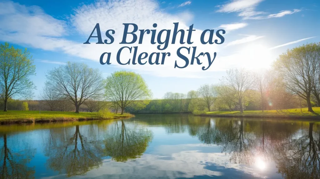 As Bright as a Clear Sky