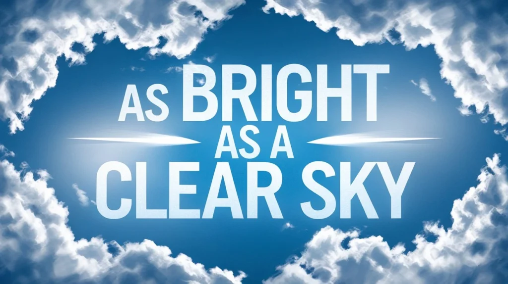 As Bright as a Clear Sky