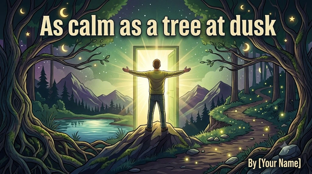  As calm as a tree at dusk