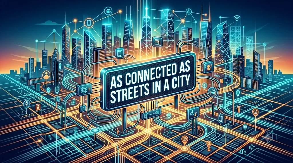  As connected as streets in a city