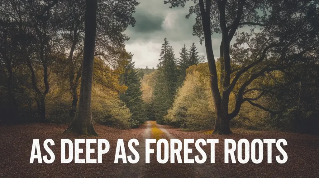 As deep as forest roots