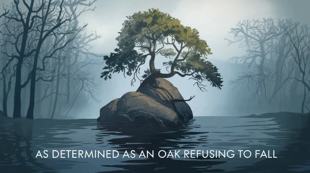 As Determined as an Oak Refusing to Fall