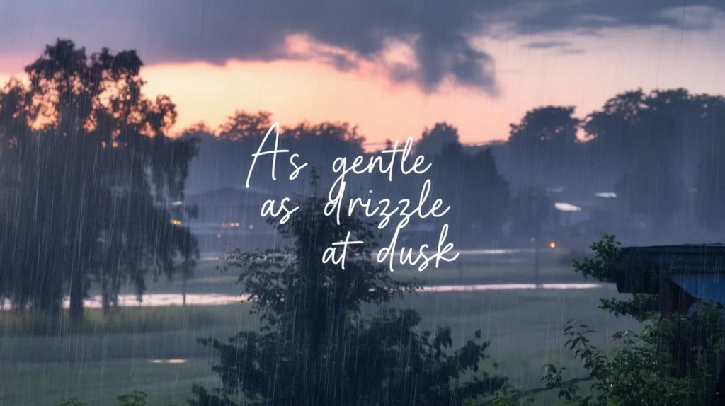  As Gentle as Drizzle at Dusk