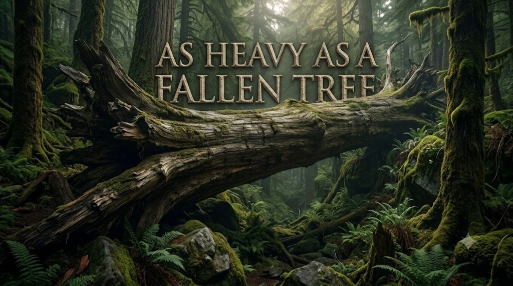 As heavy as a fallen tree