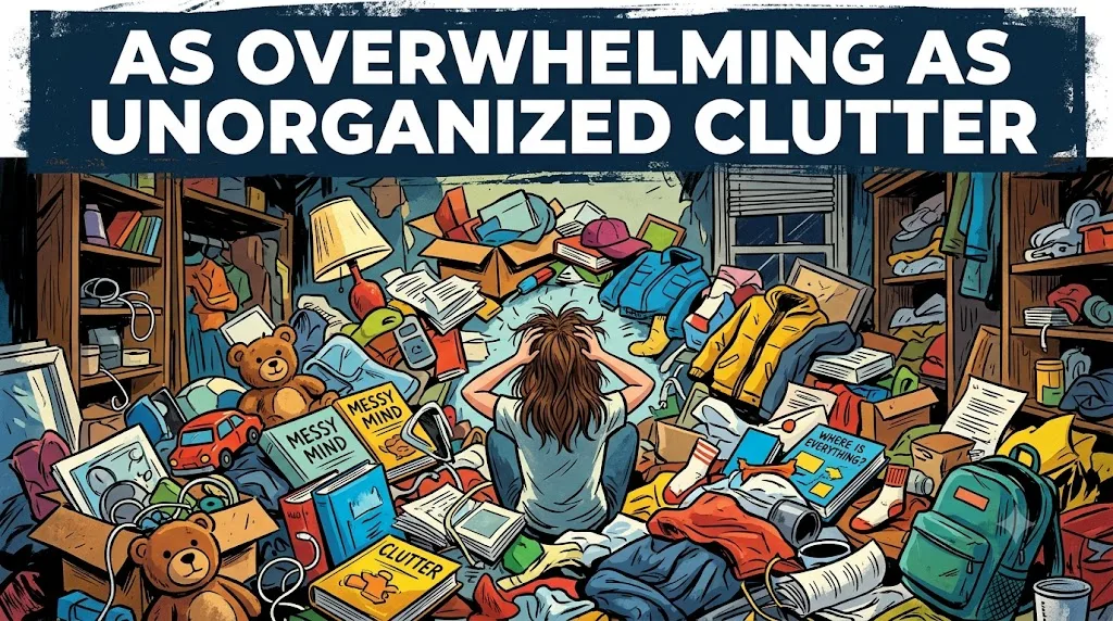 As overwhelming as unorganized clutter