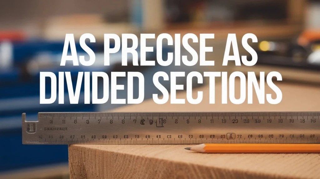 As precise as divided sections