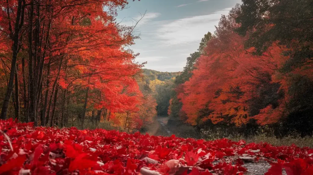 As red as autumn leaves