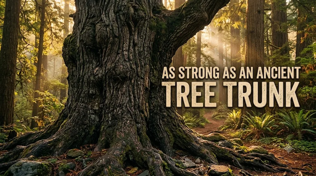 As strong as an ancient tree trunk