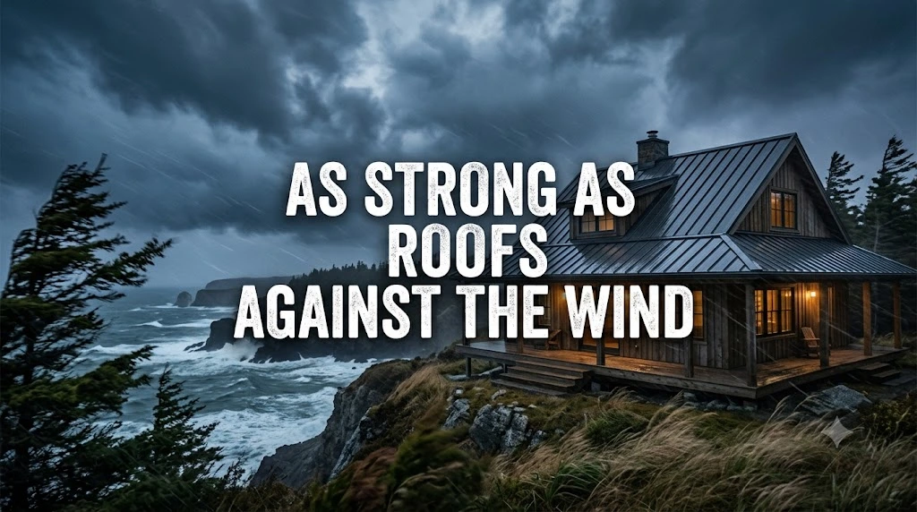 As strong as roofs against the wind