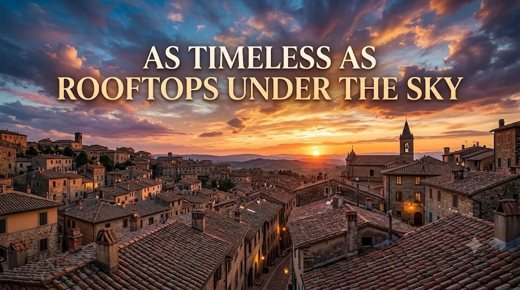 As timeless as rooftops under the sky
