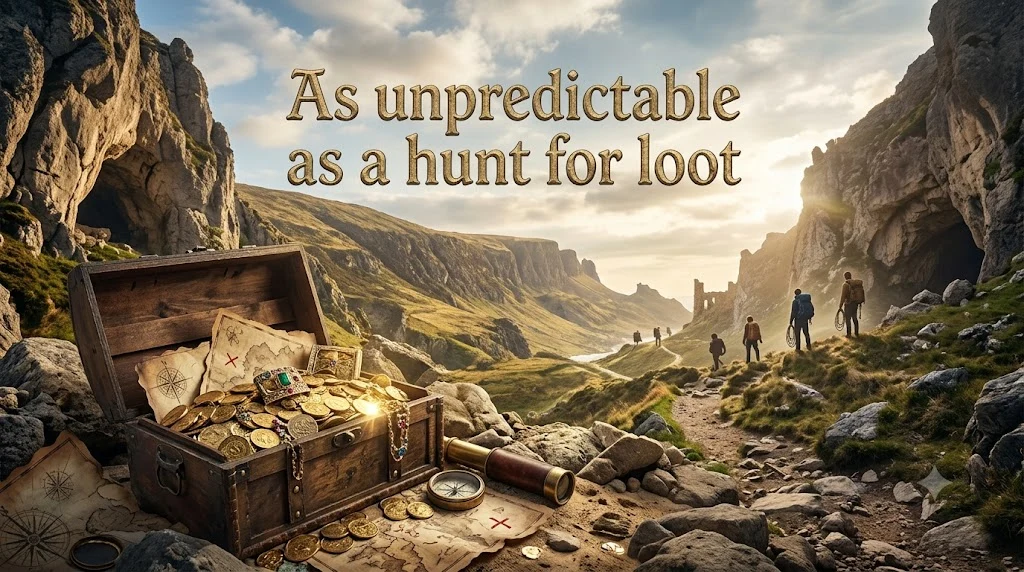 As unpredictable as a hunt for loot