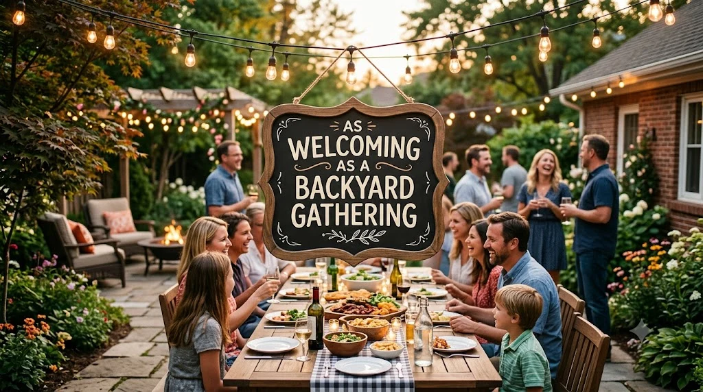 As welcoming as a backyard gathering