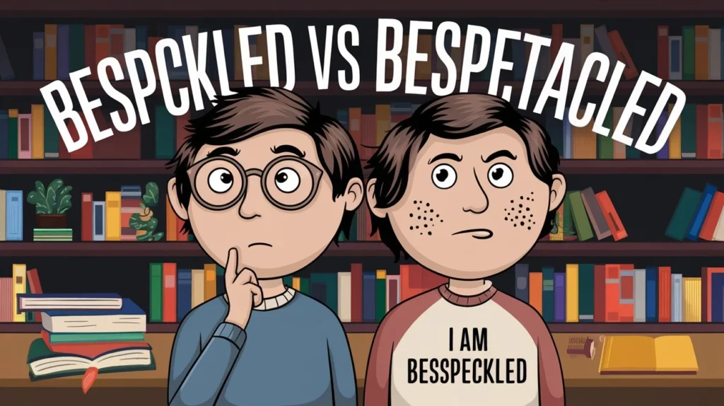 Bespeckled vs Bespectacled
