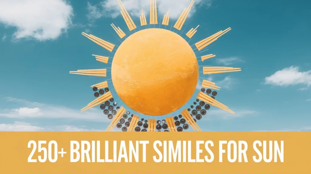 Brilliant Similes for sun