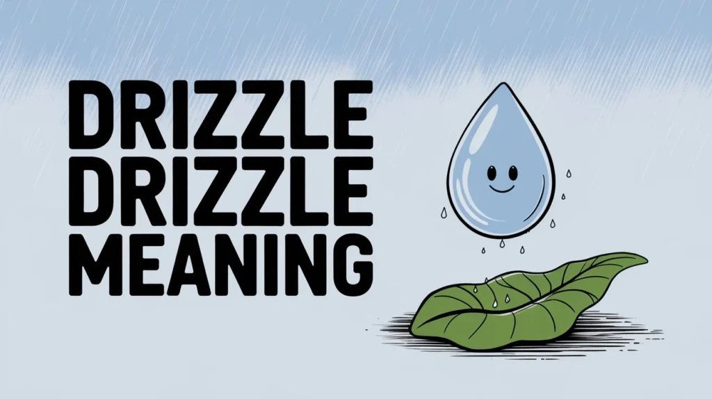 Drizzle Drizzle Meaning