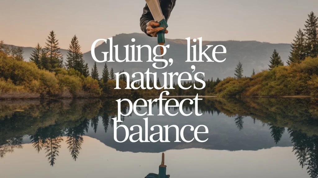 Gluing, like nature’s perfect balance