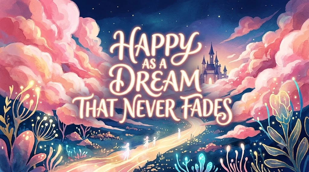 Happy as a dream that never fades