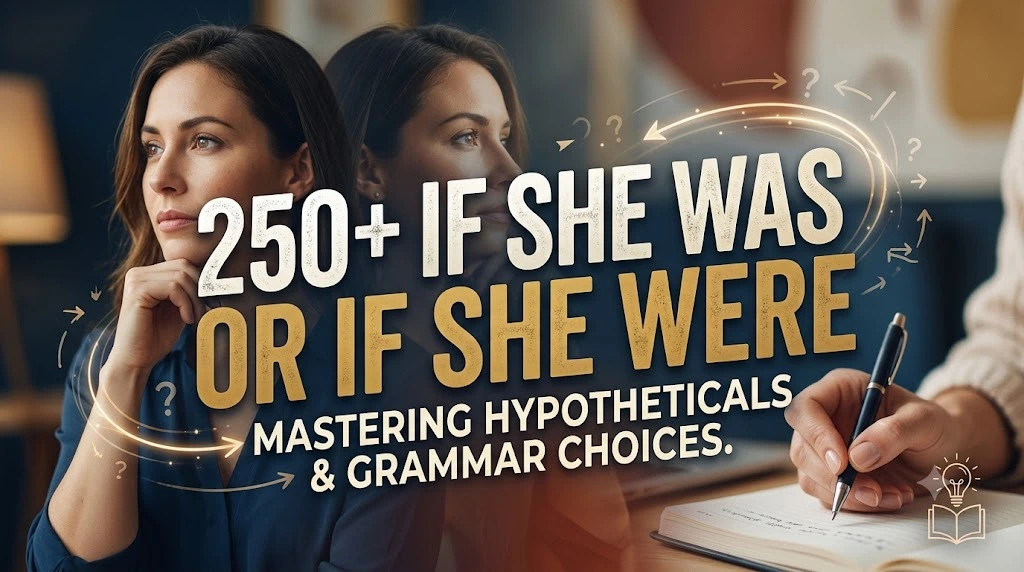 If She Was or If She Were