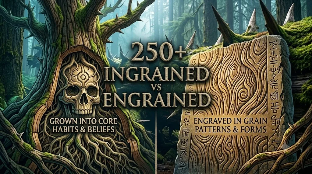 Ingrained vs Engrained