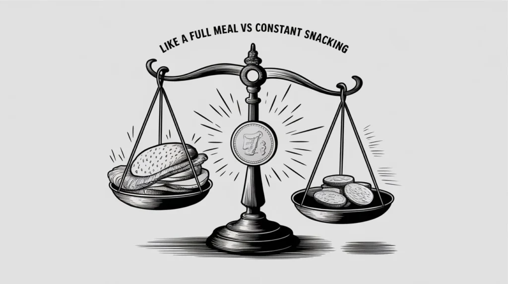  Like a Full Meal vs Constant Snacking
