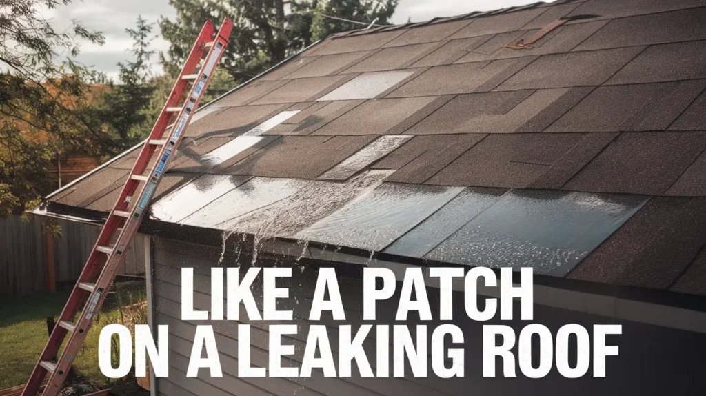 Like a patch on a leaking roof