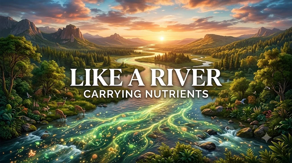Like a river carrying nutrients