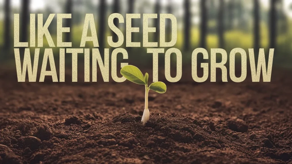 Like a seed waiting to grow