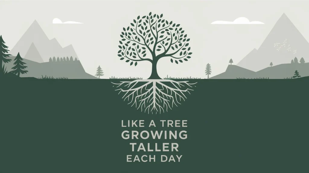 Like a Tree Growing Taller Each Day
