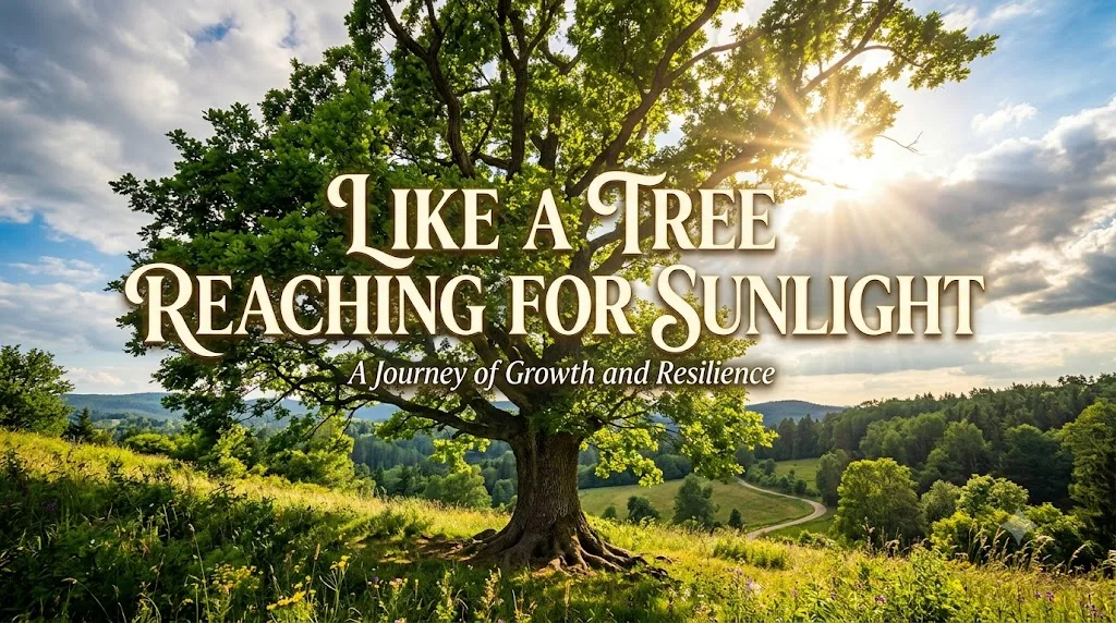  Like a tree reaching for sunlight