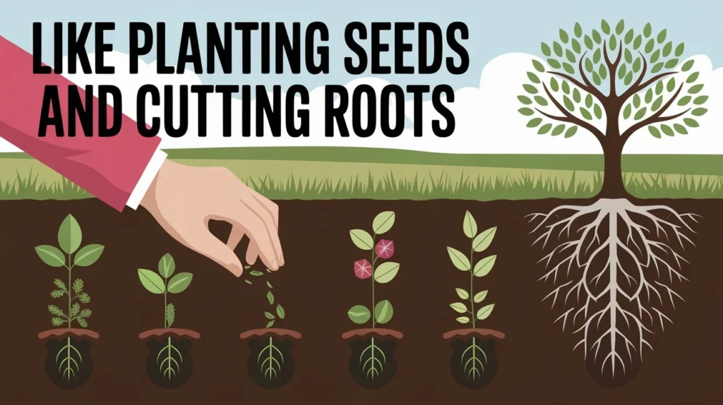 Like Planting Seeds and Cutting Roots