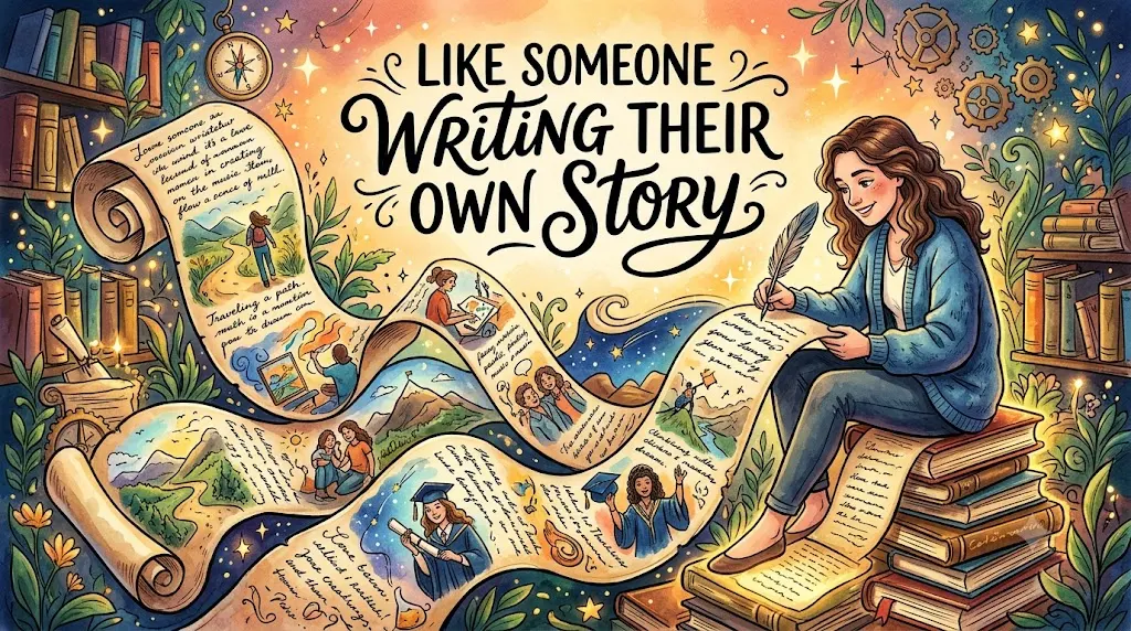 Like Someone Writing Their Own Story

