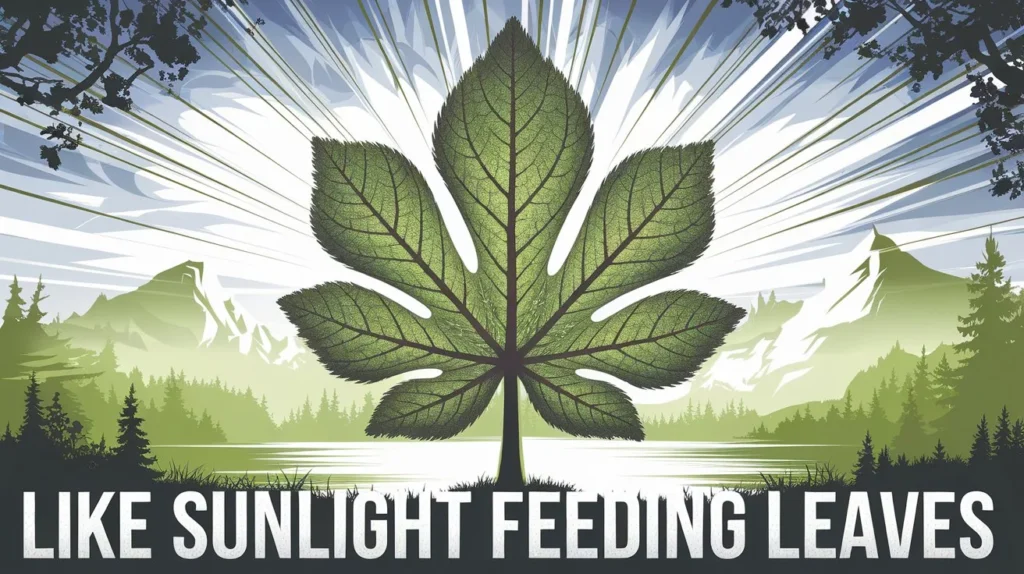 Like Sunlight Feeding Leaves
