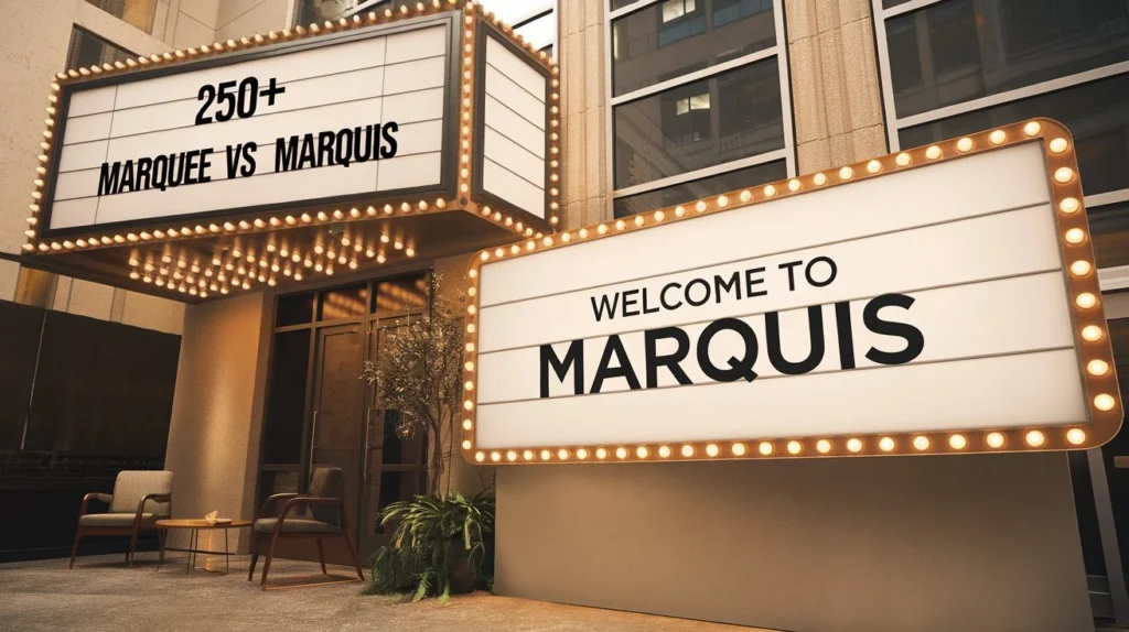Marquee vs Marquis