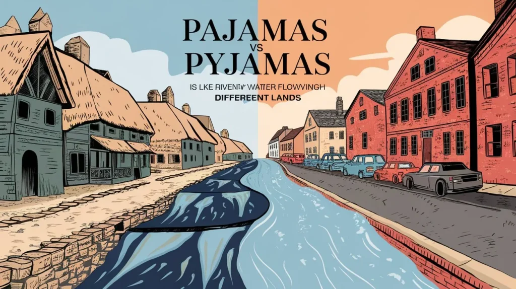 Pajamas vs Pyjamas Is Like River Water Flowing Through Different Lands