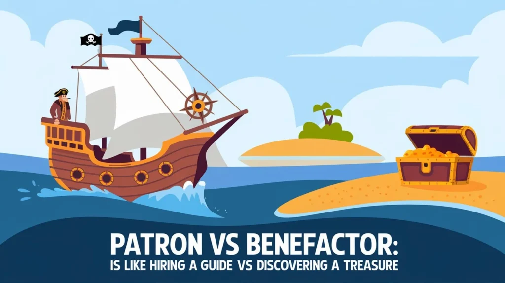 Patron vs Benefactor Is Like Hiring a Guide vs Discovering a Treasure