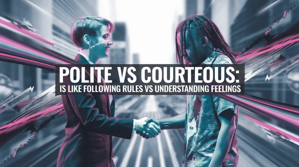 Polite vs Courteous Is Like Following Rules vs Understanding Feelings